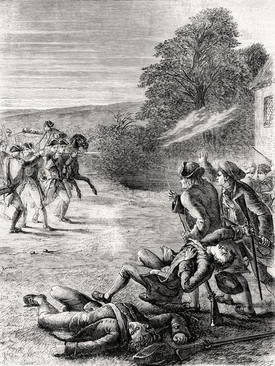 Das Gefecht bei Lexington von English School